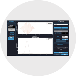 Image of the arbitrary waveform GUI for Vantage NXT