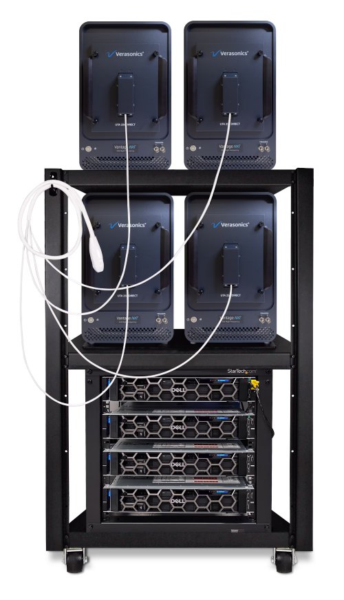 Picture of a Vantage NXT 4-unit Multi-System mounted on the rack